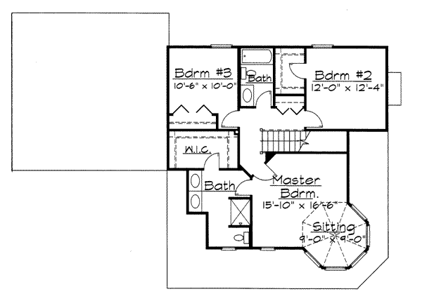 upper floor house blueprint