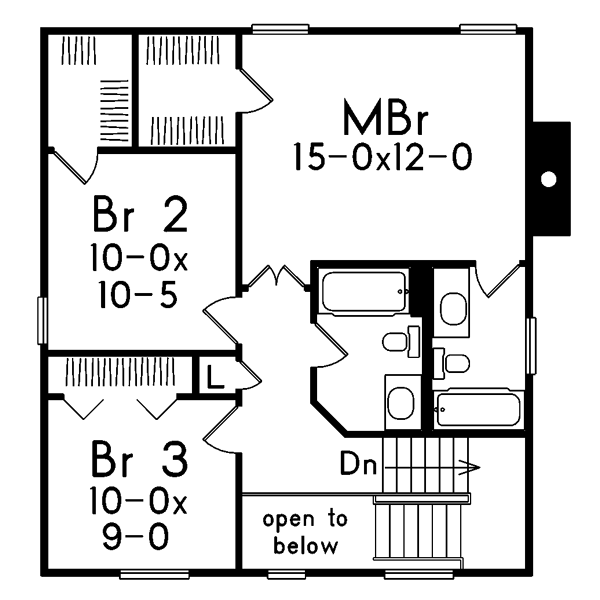 upper floor house blueprint