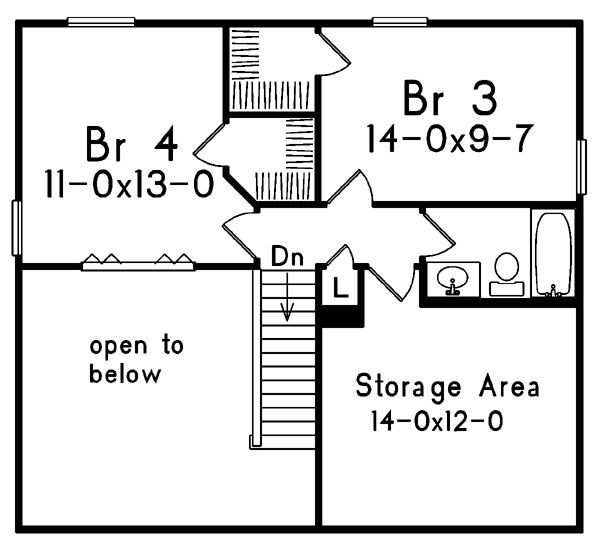 upper floor house blueprint