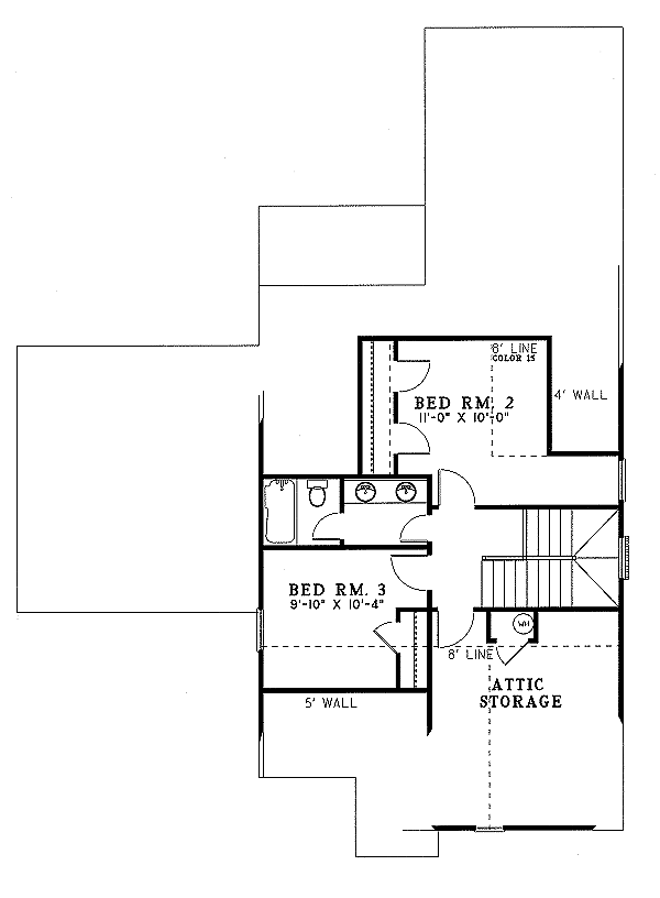 upper floor house blueprint