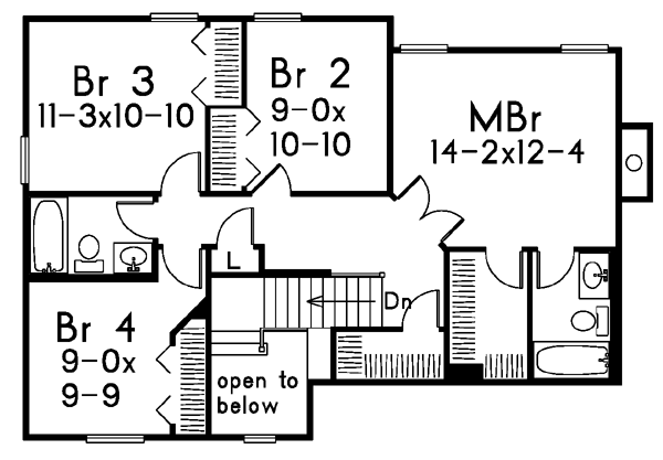 upper floor house blueprint