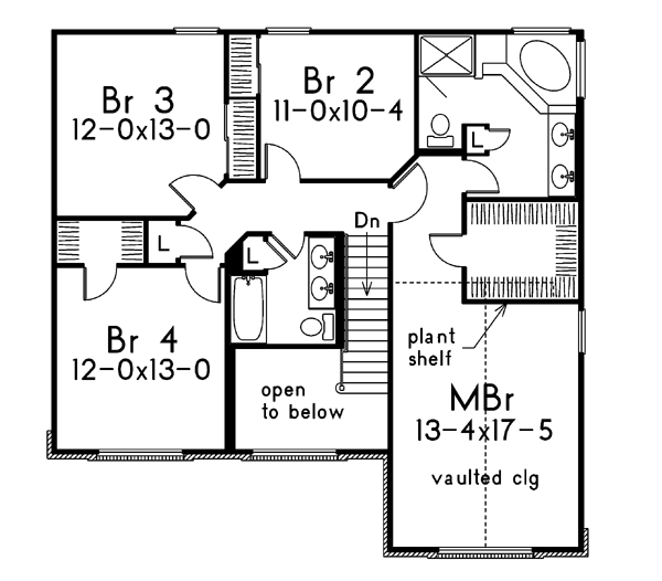 upper floor house blueprint
