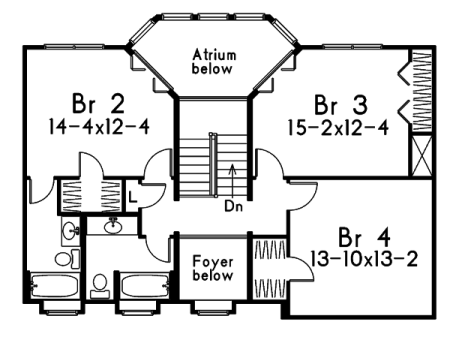 upper floor house blueprint
