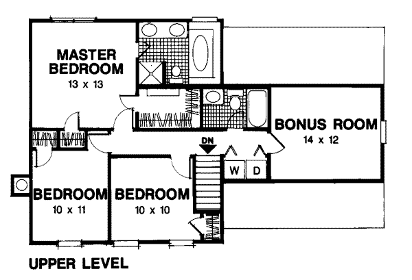 upper floor house blueprint