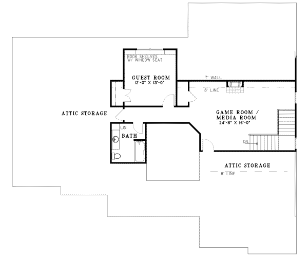 upper floor house blueprint