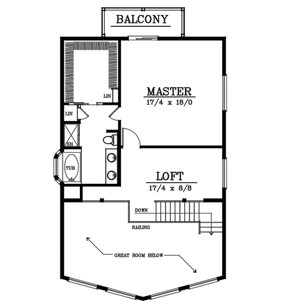 upper floor house blueprint