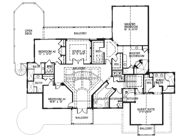 upper floor house blueprint