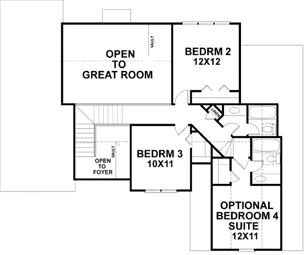 upper floor house blueprint