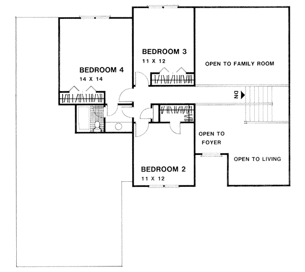 upper floor house blueprint