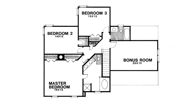 upper floor house blueprint