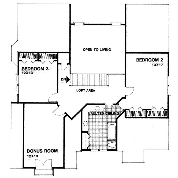 upper floor house blueprint