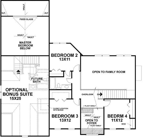 upper floor house blueprint