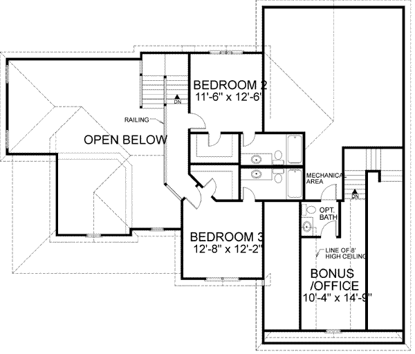 upper floor house blueprint