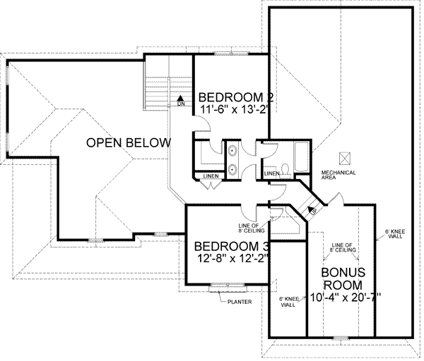 upper floor house blueprint