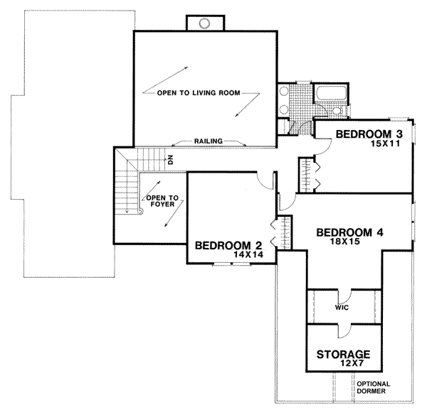 upper floor house blueprint