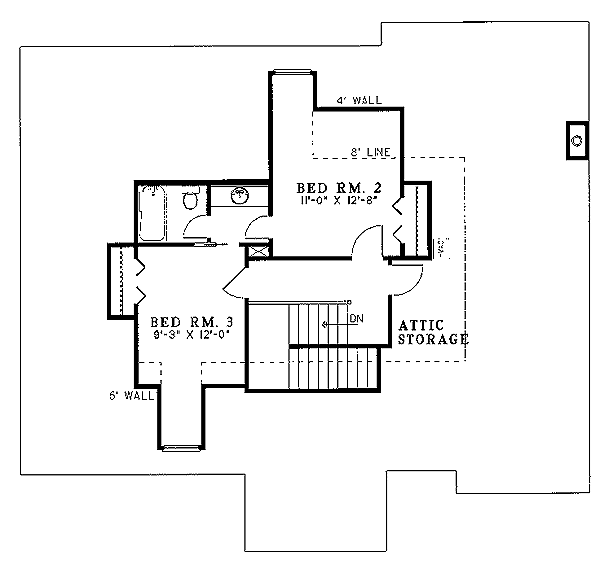 upper floor house blueprint