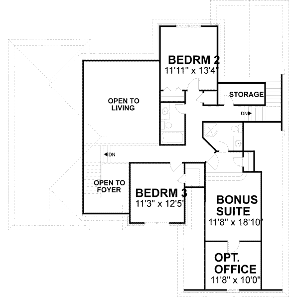 upper floor house blueprint