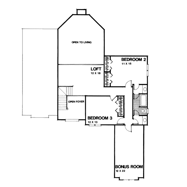 upper floor house blueprint