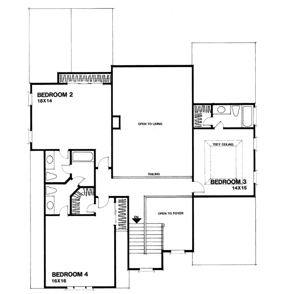 upper floor house blueprint