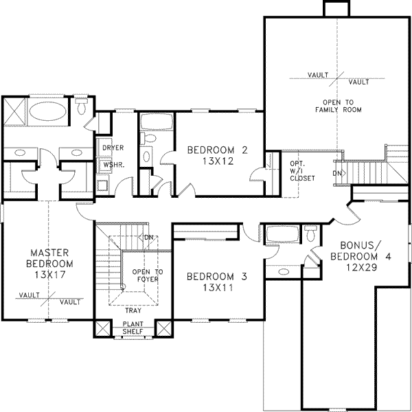 upper floor house blueprint