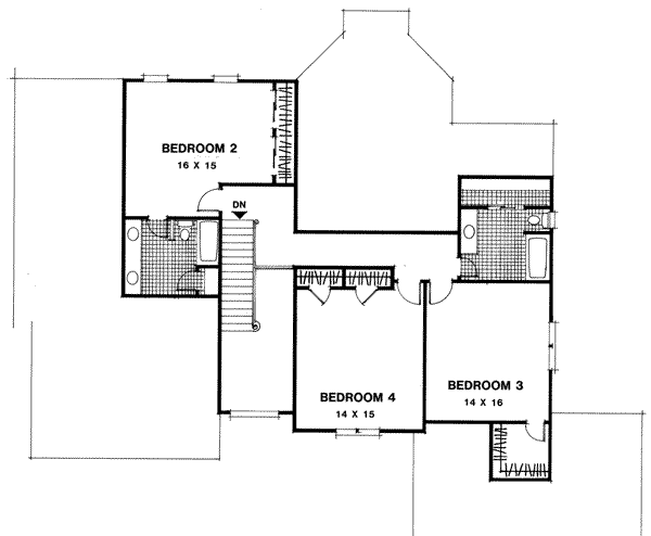 upper floor house blueprint