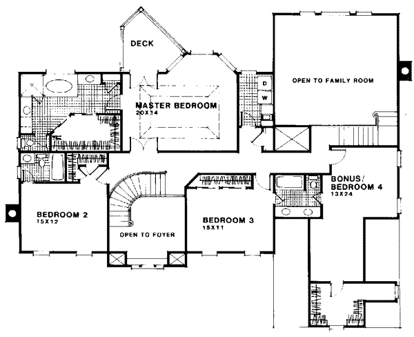 upper floor house blueprint
