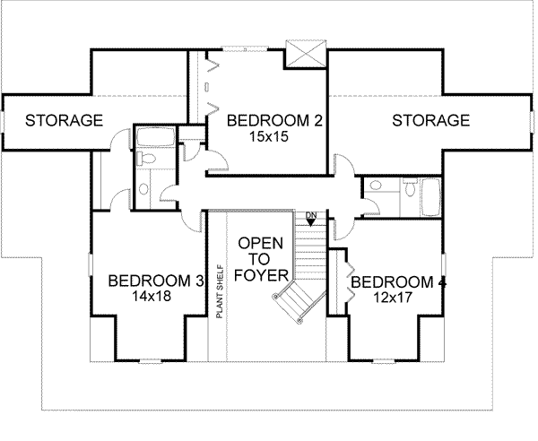 upper floor house blueprint