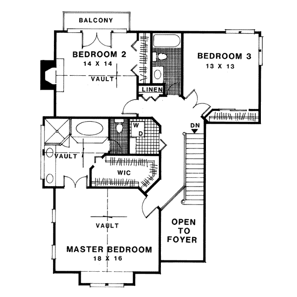 upper floor house blueprint