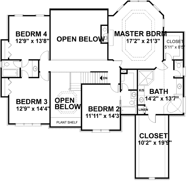 upper floor house blueprint