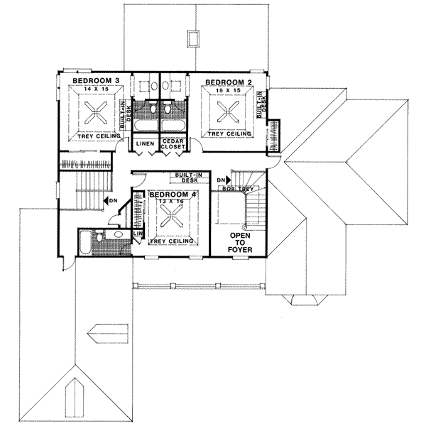 upper floor house blueprint