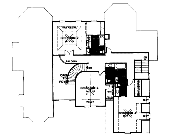 upper floor house blueprint
