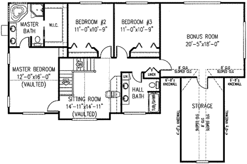 upper floor house blueprint