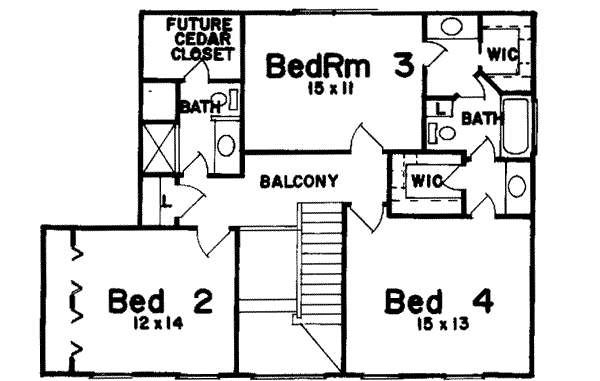 upper floor house blueprint