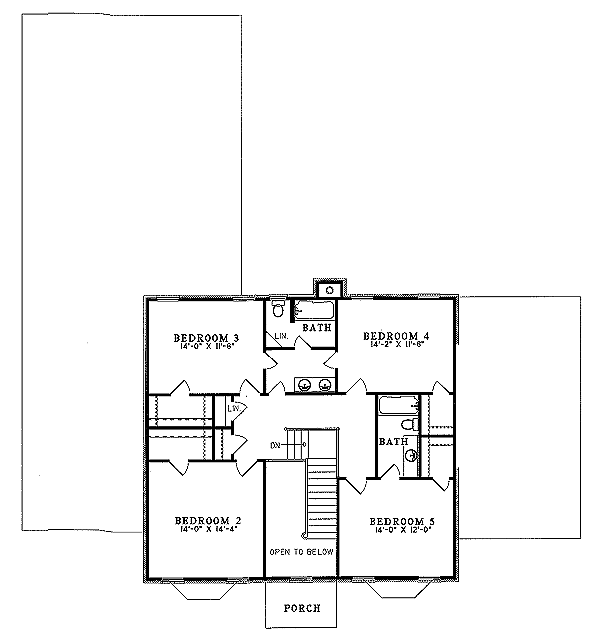 upper floor house blueprint