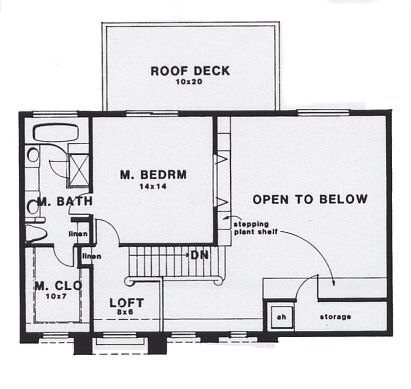 upper floor house blueprint