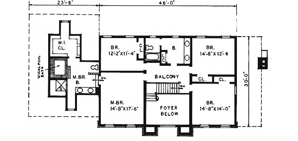 upper floor house blueprint