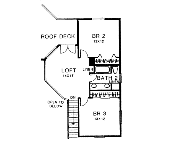 upper floor house blueprint