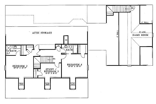 upper floor house blueprint