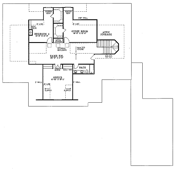 upper floor house blueprint