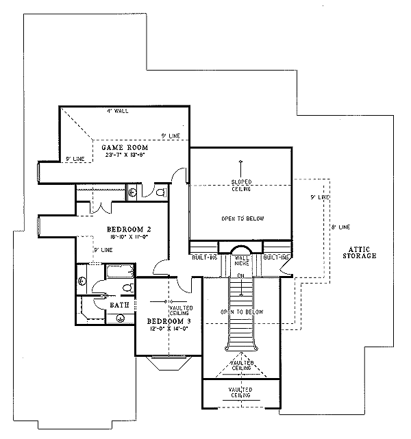 upper floor house blueprint