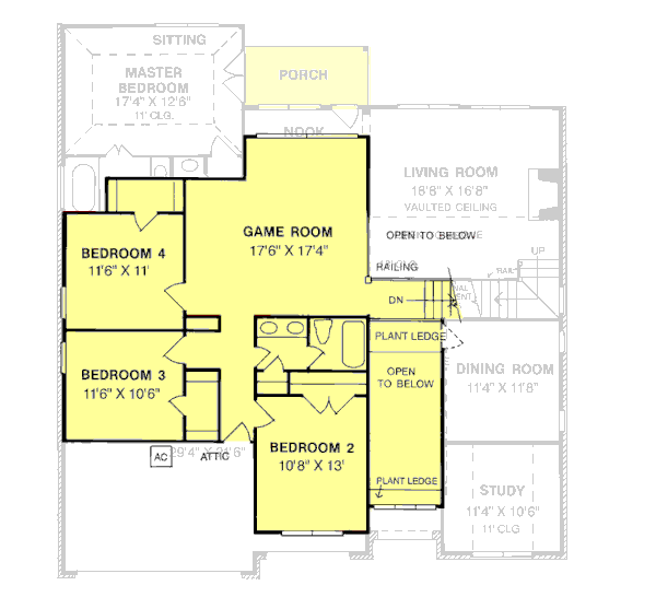 upper floor house blueprint