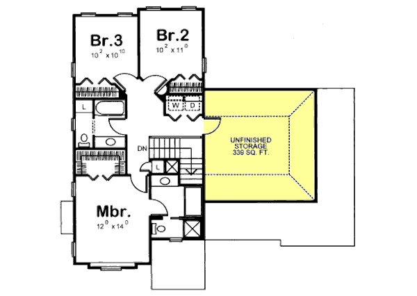 upper floor house blueprint