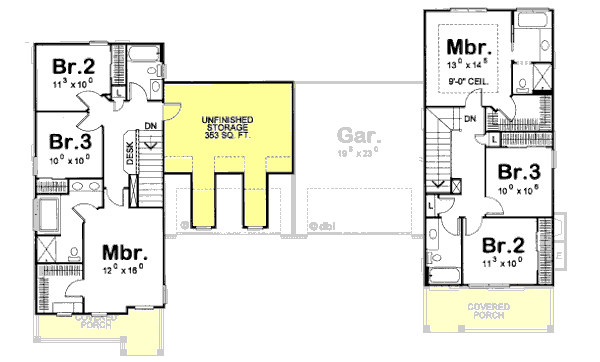 upper floor house blueprint
