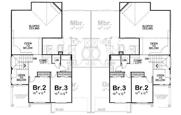 upper floor house blueprint