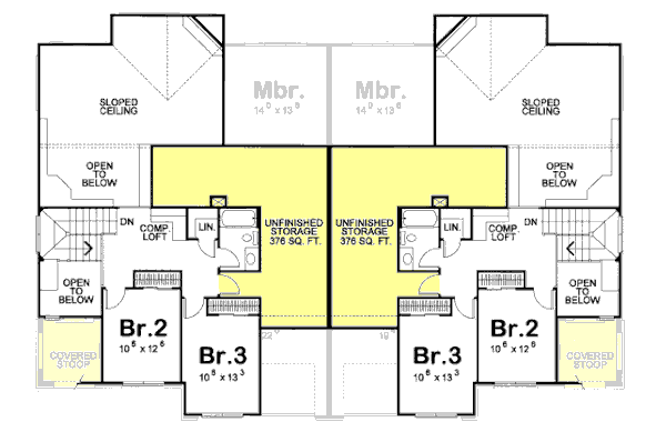 upper floor house blueprint