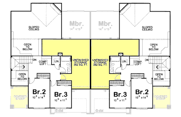 upper floor house blueprint
