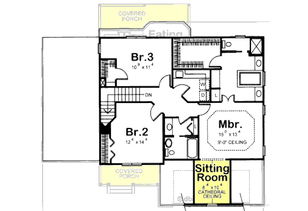 upper floor house blueprint