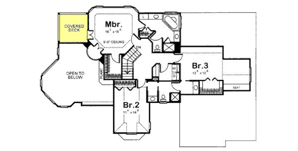 upper floor house blueprint