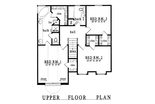 upper floor house blueprint
