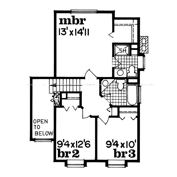 upper floor house blueprint